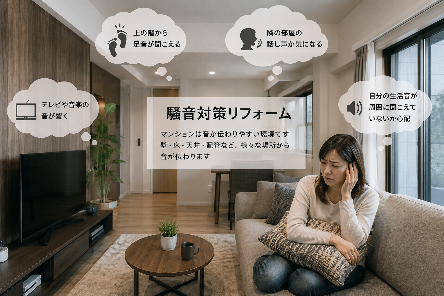 マンションの騒音対策リフォームの紹介